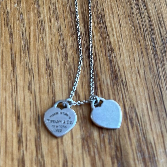 Tiffany & Co. Silver Heart Pendants Necklace - Picture 4 of 12